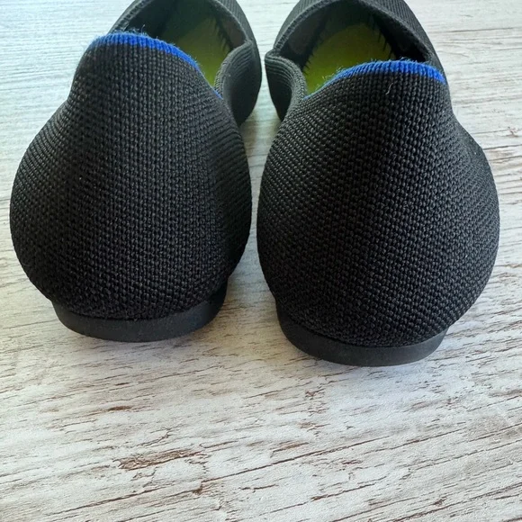 Rothy’s The Point Black Solid Pointed Toe Ballet Flats Shoes 5.5
